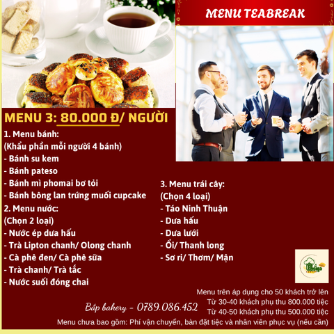Menu bánh tiệc 3