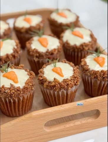 Bánh cupcake cà rốt mini