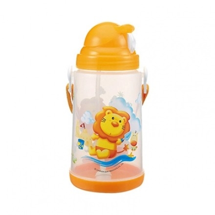 Bình nước nắp bật 650ml - màu cam Simba Đài Loan
