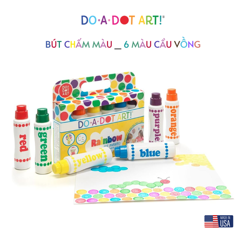 Bút chấm màu, an toàn cho bé - Do A Dot Art - 6 màu cầu vồng