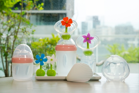 Nút hoa chặn cốc hứng sữa silicone, Haakaa (Màu ngẫu nhiên)