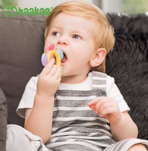 Gặm nướu hình bánh xe silicone, Haakaa