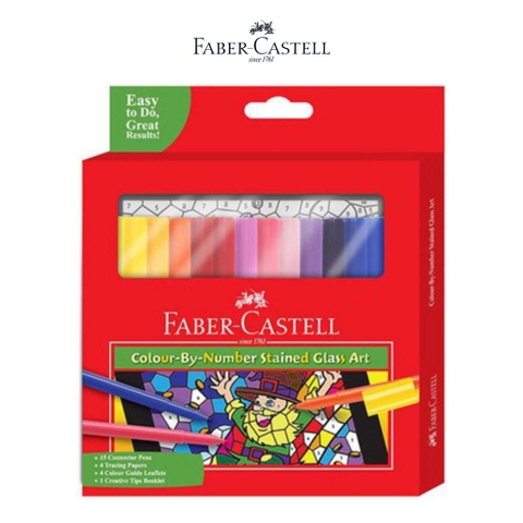 Bút lông màu connector - Bộ khung tranh tô màu bằng số Faber-Castell
