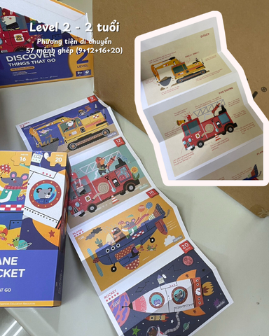 Bộ đồ chơi xếp hình 7 cấp độ mierEdu