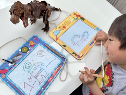 Bảng vẽ xóa nam châm, bảo vệ môi trường _ Khủng long