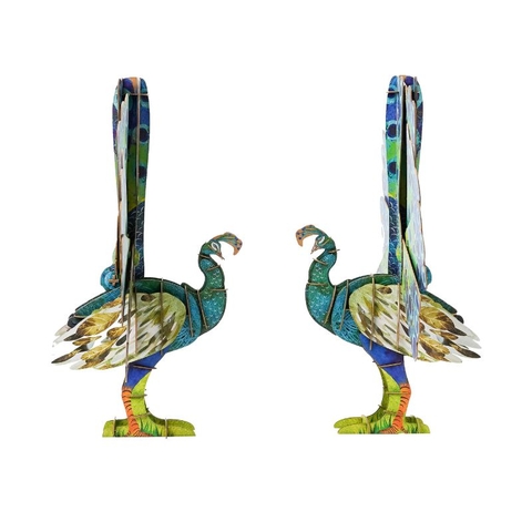 Bộ xếp mô hình 3D cử động được_Chim công