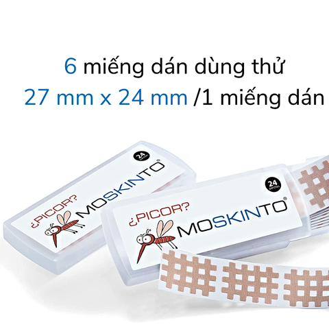 Miếng dán giảm ngứa và sưng do muỗi và côn trùng cực hiệu quả cho trẻ - Moskinto (Đức)