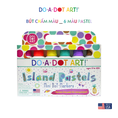 Bút chấm màu, an toàn cho bé - Do A Dot Art - 6 màu pastel