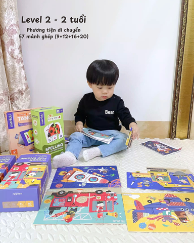 Bộ đồ chơi xếp hình 7 cấp độ - Cấp độ 3: Môi trường sống của động vật