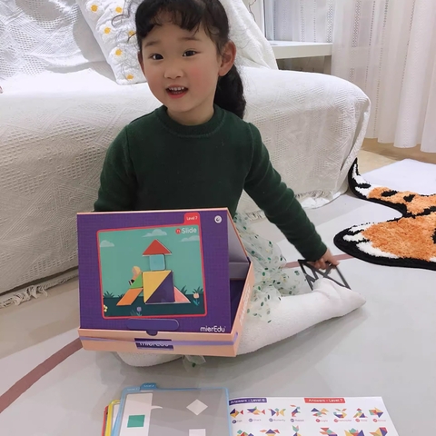 Bộ đồ chơi lắp ráp thông minh – Tangram Cấp độ cơ bản (1 người chơi)