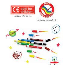 Bút sáp vặn silky - watersouble - 6 màu Faber-Castell