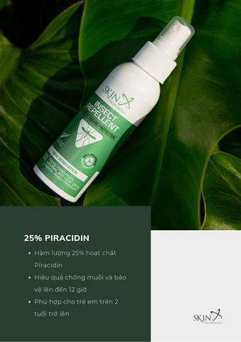 [Không hộp] Chai lăn chống muỗi và côn trùng từ New Zealand 25% Picaridin 60ml | Skin Technology