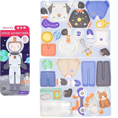 Hộp bút kèm mảnh ghép hình nam châm - Chủ đề Nghề nghiệp bé trai (Combo 3 hộp)