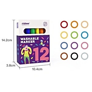 Bút lông dầu 12 màu Mideer MD4069