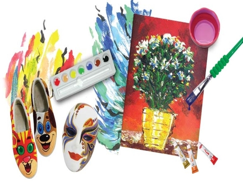 Màu vẽ acrylic - 12 tuýp màu Faber-Castell