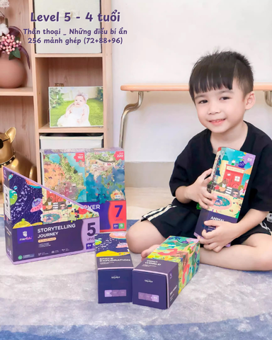 Bộ đồ chơi xếp hình 7 cấp độ - Cấp độ 5: Kể chuyện bằng tranh