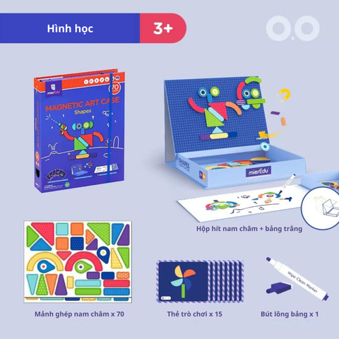Hộp ghép hình sáng tạo cùng nam châm _ Hình học