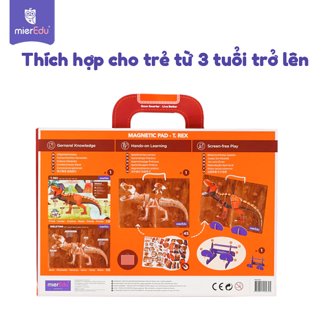 Bảng xếp hình nam châm _ Khủng long bạo chúa Trex