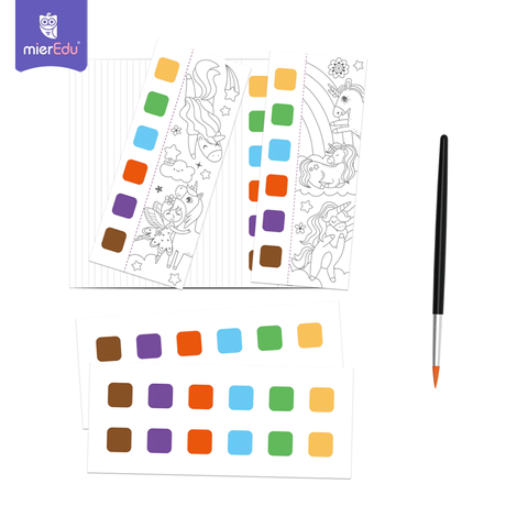 Sổ tô màu nước bỏ túi (kèm cọ và màu khô)_Kỳ lân