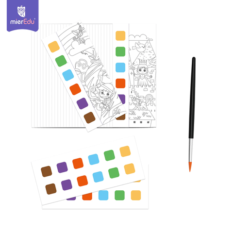 Sổ tô màu nước bỏ túi (kèm cọ và màu khô)_Truyện cổ tích