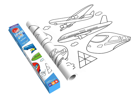 Cuộn tranh tô màu 3m theo chủ đề _Phương tiện giao thông