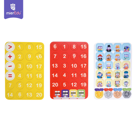 Bộ đồ chơi nam châm toán học tương tác _ Xe buýt toán học