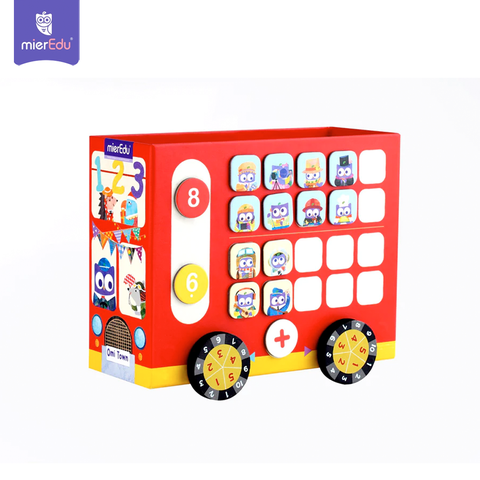 Bộ đồ chơi nam châm toán học tương tác _ Xe buýt toán học
