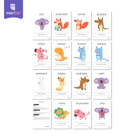 Bộ thẻ học cảm xúc, EQ cho bé Flashcard _ Từ vựng cảm xúc tiếng Anh
