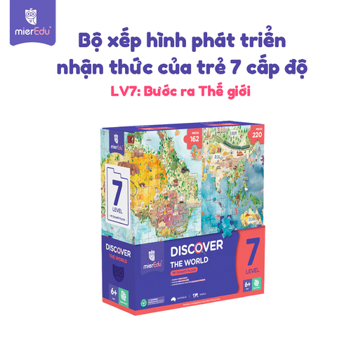 Bộ đồ chơi xếp hình 7 cấp độ mierEdu