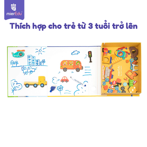 Hộp ghép hình sáng tạo cùng nam châm _ Phương tiện giao thông