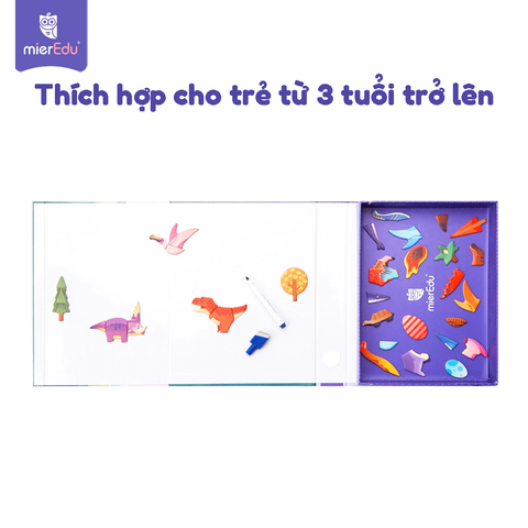 Hộp ghép hình sáng tạo cùng nam châm _ Thế giới khủng long