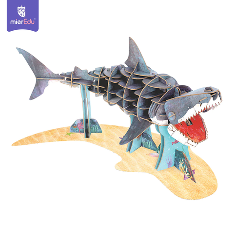 Bộ xếp mô hình 3D cử động được_Cá mập trắng