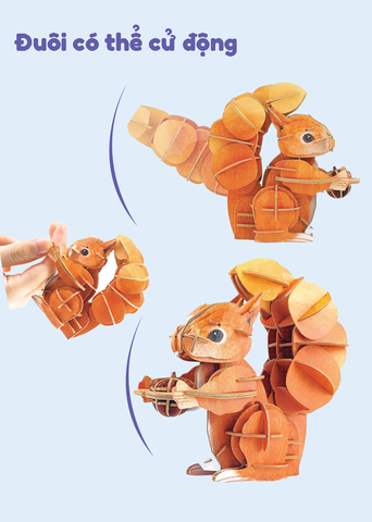 Bộ Xếp Hình 3D Mini – Sóc