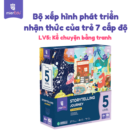 Bộ đồ chơi xếp hình 7 cấp độ mierEdu