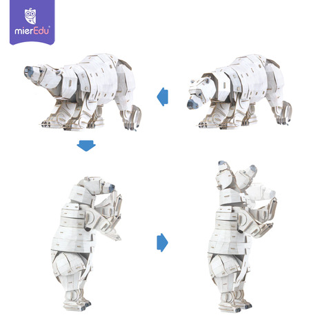 Hộp Xếp Mô Hình 3D_Gấu Bắc cực