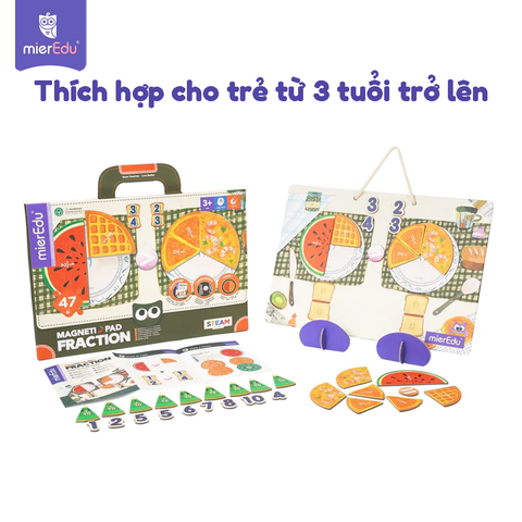 Bảng xếp hình nam châm toán học _ Phân số