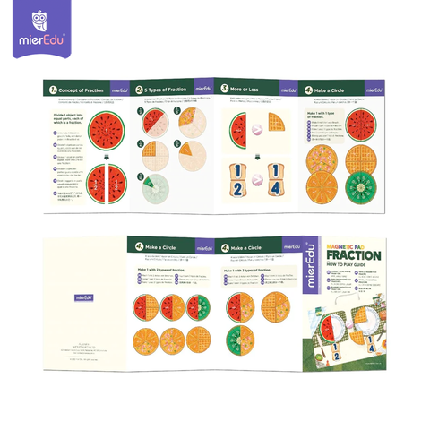 Bảng xếp hình nam châm toán học _ Phân số