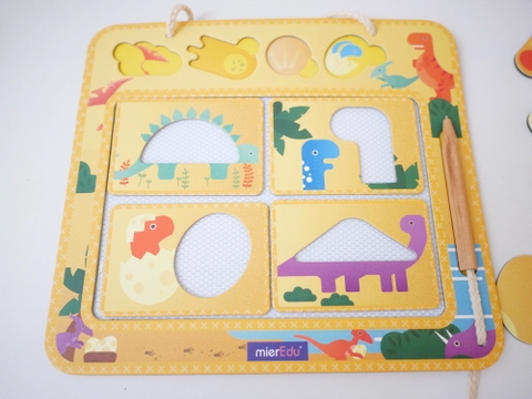 Bảng vẽ xóa nam châm, bảo vệ môi trường _ Khủng long (Bản ECO)