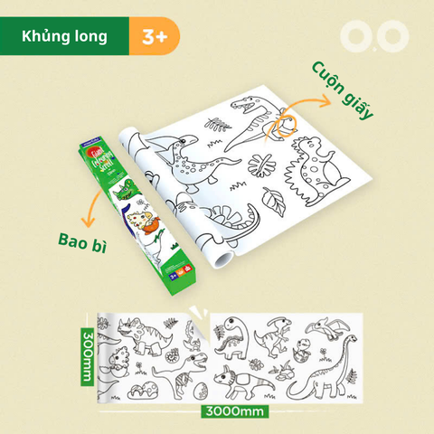 Tranh tô khổng lồ 3m mierEdu, dán được mọi nơi nhưng không lo bị dính keo (Combo 4)