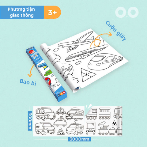 Tranh tô khổng lồ 3m mierEdu, dán được mọi nơi nhưng không lo bị dính keo (Combo 4)