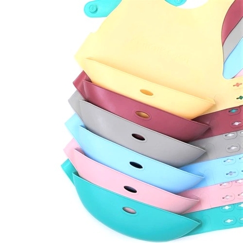 Yếm ăn dặm Silicone | Minikoioi Flexi Bib | Chính hãng, châu Âu, Thổ Nhĩ Kỳ | Thiết kế dây đeo độc quyền
