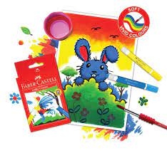 Bút sáp vặn silky - watersouble - 6 màu Faber-Castell