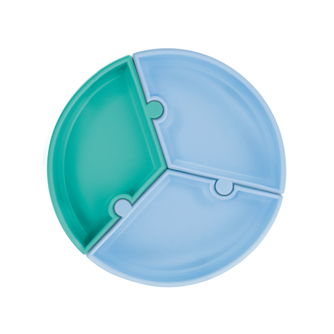 Dĩa ăn dặm lắp ráp silicone cao cấp - Minikoioi Puzzle | Chính hãng từ Thổ Nhĩ Kỳ