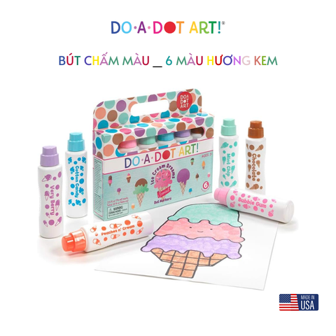 Bút chấm màu, an toàn cho bé - Do A Dot Art - 6 màu vị kem