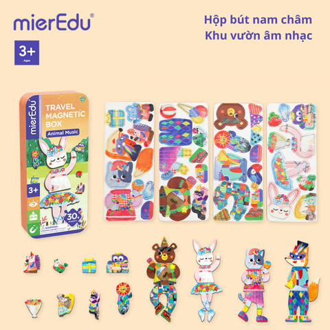 Hộp bút kèm mảnh ghép hình nam châm - Chủ đề thần thoại (Combo 4 hộp)