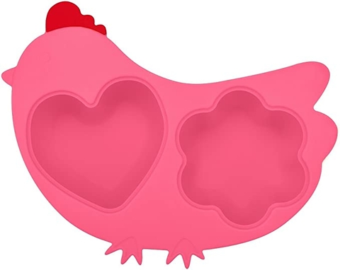 Khay hấp hình con gà Hồng - innobaby từ Hàn Quốc | Din Din SMART Silicone Chicken Steamer