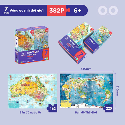 7 bộ xếp hình cấp độ (Combo 7 bộ)