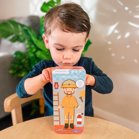 Hộp bút kèm mảnh ghép hình nam châm - Chủ đề Nghề nghiệp bé trai (Combo 3 hộp)