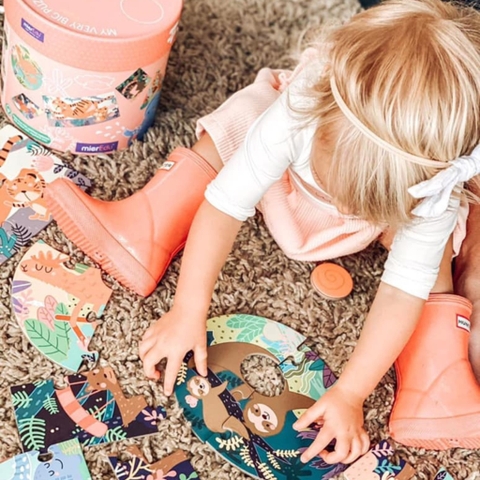 Hộp đồ chơi xếp hình đầu đời – Chủ đề Hình học/ tình mẫu tử