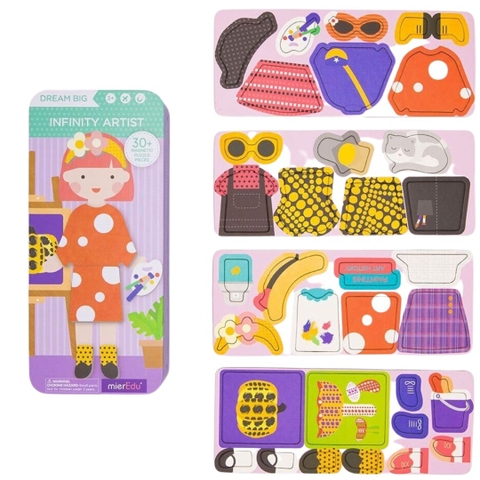 Hộp bút lắp ráp nam châm - Nghề nghiệp [mierEdu Travel Magnetic Boxes Occupations]